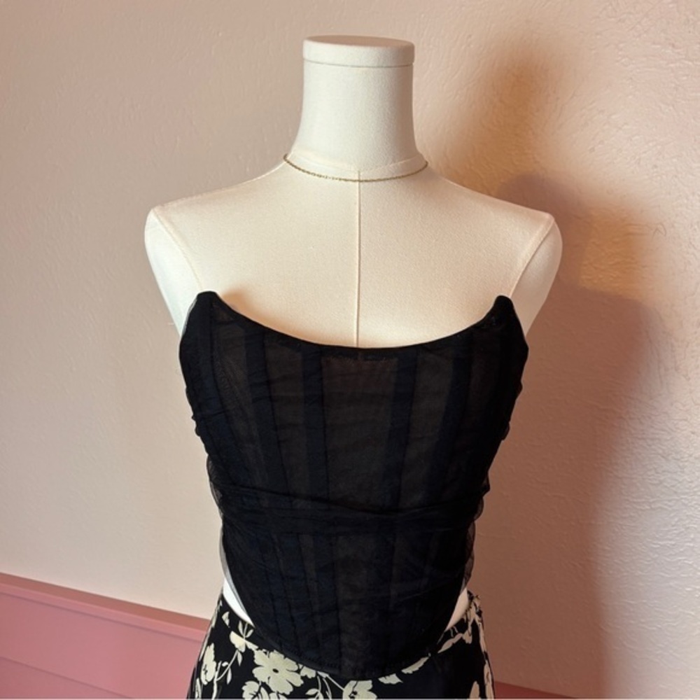 goth fairy witchy vamp mesh corset